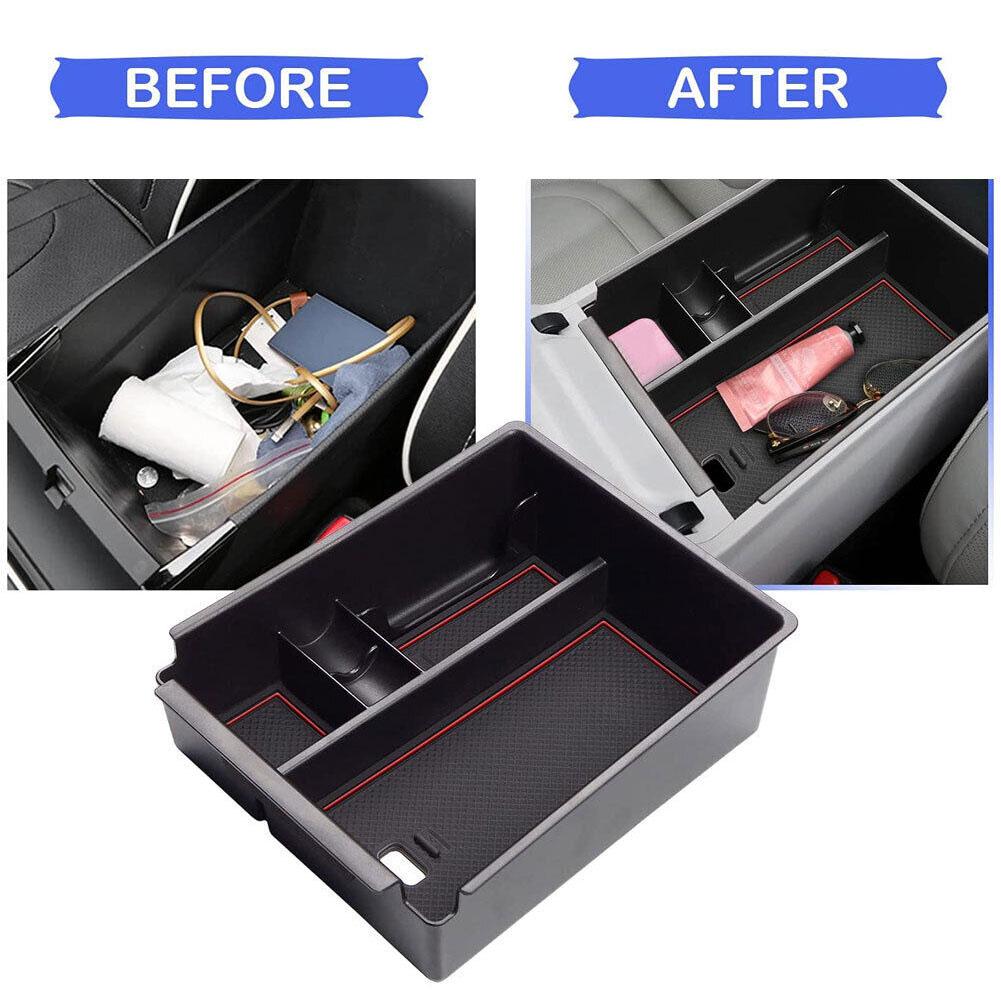Center Console Organizer Tray For Hyundai Tucson NX4 Limited 2025 Car Central Armrest Secondary Armrest Storage Box Accessories