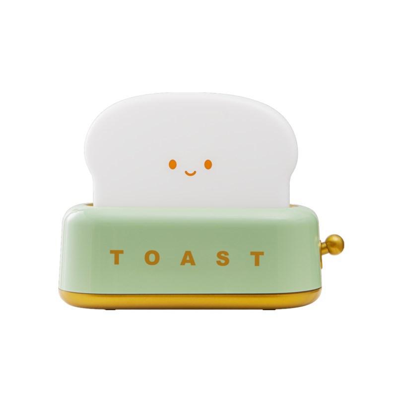 1Pc Bread Machine Night Light Creative USB Charging Dimming Lighting Desk Lamp Led Warm Light Bedroom Bedside Timing Sleeping Light