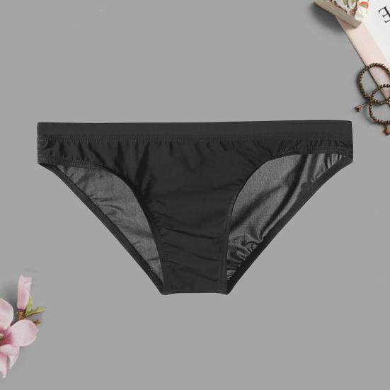 Men Briefs Stretchy Breathable Comfortable Soft See Through Ice Silk Sexy Low Waist Panties Daily Life