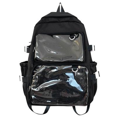 RUIZEN Ita Bag, Large Capacity, Clear Backpack, Perfect for School, Otaku Activities, and More. Lightweight and Deco-Friendly. Perfect for Girls and