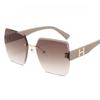 Fashion New Big Frame Sunglasses Letter H Outdoor Sunglasses Personality Online Celebrity Street Sunglasses