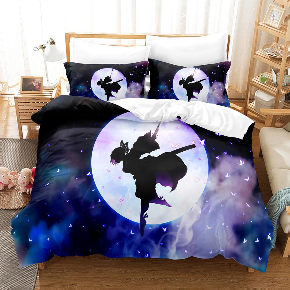 3D Kochou Shinobu Anime Demon Slayer Bedding Set 200x200 Teens Boys Twin Single Queen King Full Duvet Cover