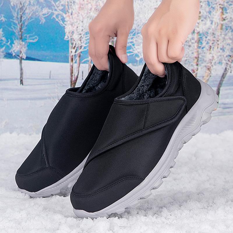 Fashion Men Shoes Wide Barefoot Winter Warm Orthopedics Wide Feet Swollen Walking Casual Shoes Thumb Eversion Adjusting Soft Sneakers