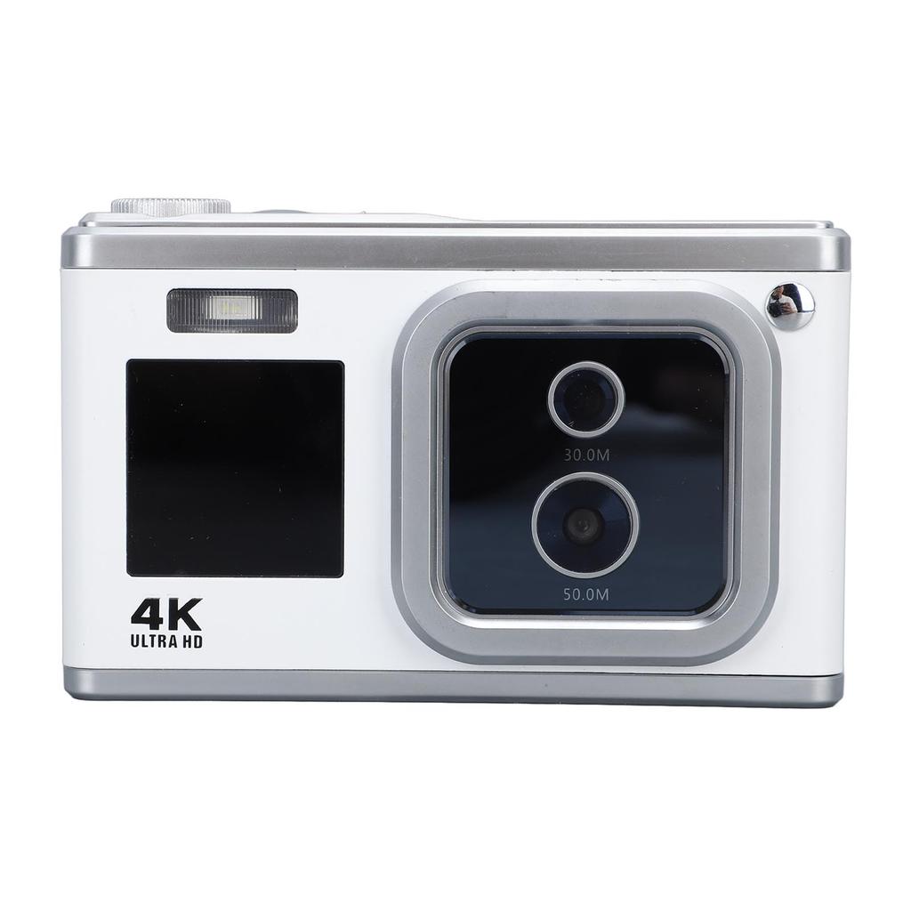Digital Camera 4K HD Dual IPS Screen 50MP 30MP Dual Lens 16X Digital Zoom AF Built In Flash Small Camera for Teens