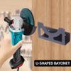 Pack of 2 Heavy Duty Grinder Holders for Wall Mounting Space Efficient Tool Rack for Garage Workshop Use