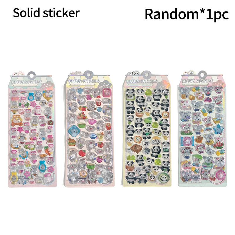 NEKONI 3D Cute Stickers Cartoon Animal Puff Sticker DIY Stickers for Scrapbooks Planner Journals Laptops Phone Case Decoration