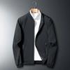 Men's Spring Plus Size Loose Simple Solid Color Jacket Casual Sports Baseball Jersey