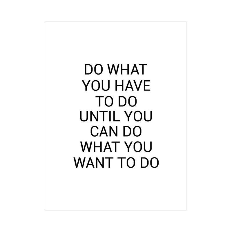 Minimalism English Sentences Inspirational Words Poster Canvas Print Painting Wall Art Picture Living Room Office Decor