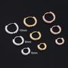 Daith Conch Snug Silver Gold Rosegold CZ Ear Piercing Nose Ring Huggie Hoop Earring Body Jewelry