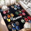 Custom Name Personalized Basketball Print Carpet, Versatile Home Decor Rug, for Playroom, Apartment, Balcony, Entryway, Hallway Gift