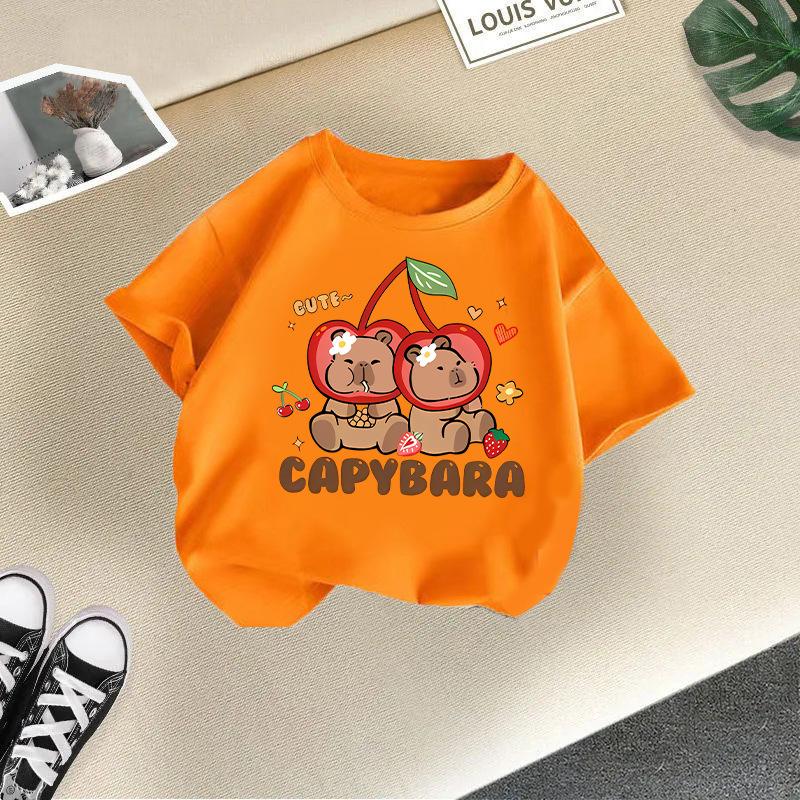 Children's Casual Short-sleeved T-shirt - Summer Girls' And Boys' Fashionable And Cute T-shirt