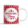 Mug - Noël Rémy Rouge - Front/Back Print - Dishwasher Safe - Capacity 325 Ml