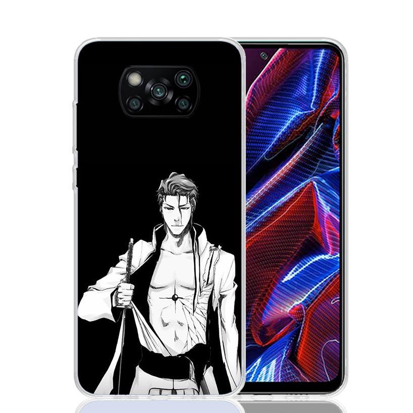 Bleach Aizen Sousuke Case Phone Cover for Xiaomi Redmi Note 10 9 9S 8 8T 7 5 Pro Mi 12T 11T 10T 9T 12 11 Lite A3 A2 Trend Fundas