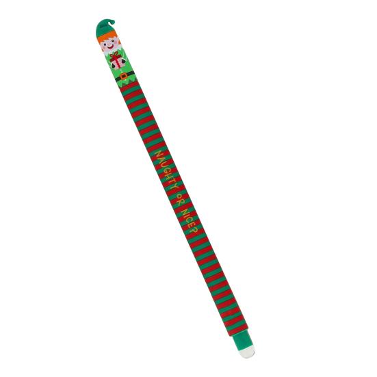 Radierbarer Stift Set Weihnachtsthema Stift Weihnachtsmann Rentier Elf Design Schreibstifte Bürobedarf für Schüler Lehrer
