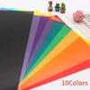 10Pcs DIY Color Filter Gel Film A4 Clear Transparent Transparent PVC Sheet 0.3mm Thickness Color Acetate Sheet