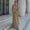 Backless Strap Halter Sexy Dress Women Sleeveless Bandage Hollow Pleated Summer Dress Women Fashion Elegant Loose Party Casual Dresses 873