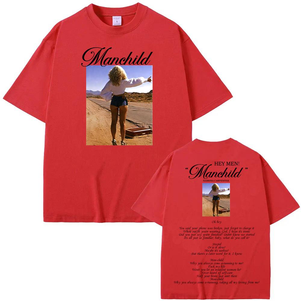 Manchild T Shirt Street Hip-hop Rapper Short Sleeve O-neck Tees Top Summer Cotton Tshirt Soft Tees