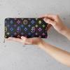 Round zipper long wallet with coin purse Germain 063615 Black [Castelbajac]