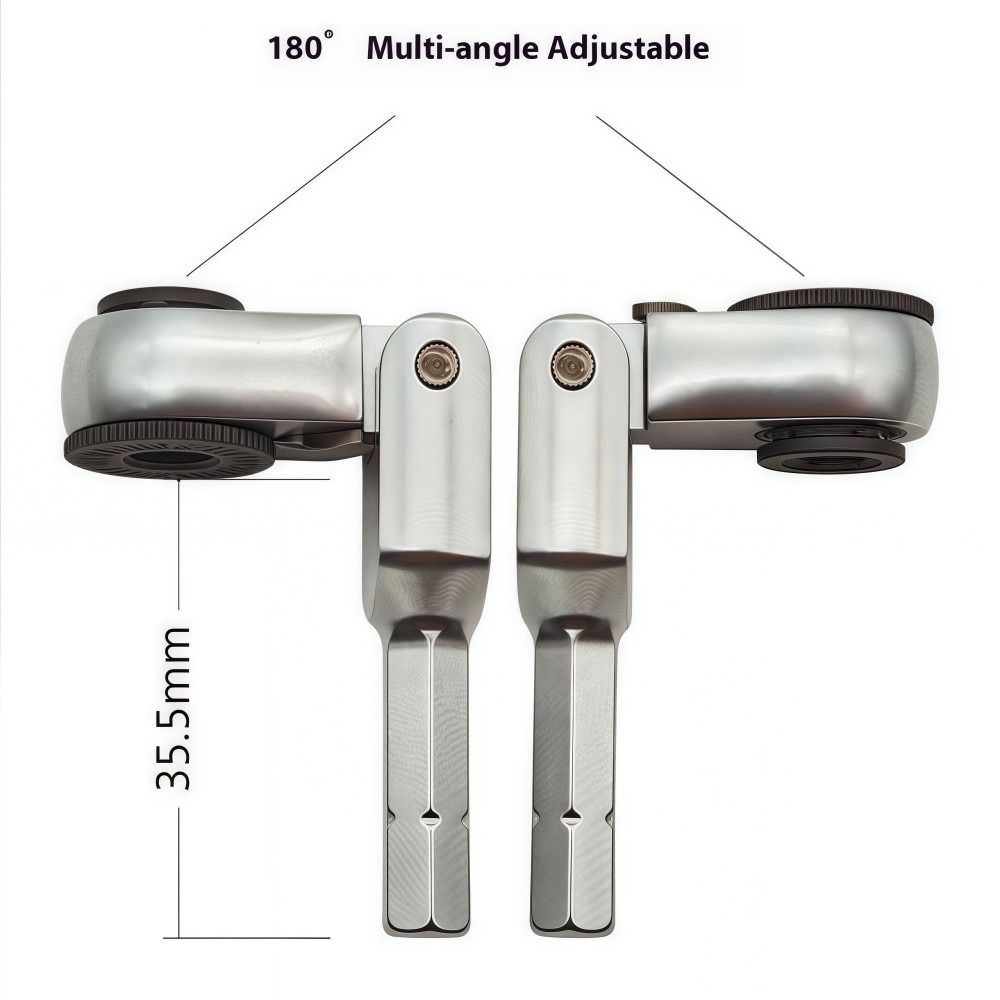 Nieuwe Mini Dopsleutel Momentsleutel 1/4" 6,35 mm Zeskant Ratelsleutel Verstelbaar Toughbuilt Tweerichtings Schroevendraaier Handgereedschap