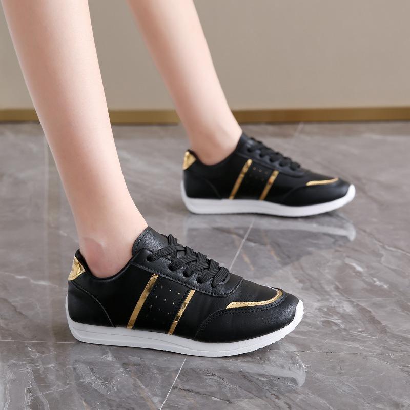 New Large-sized Casual Shoes Thick-soled Casual Shoes Lace-up Sports Women's Shoes