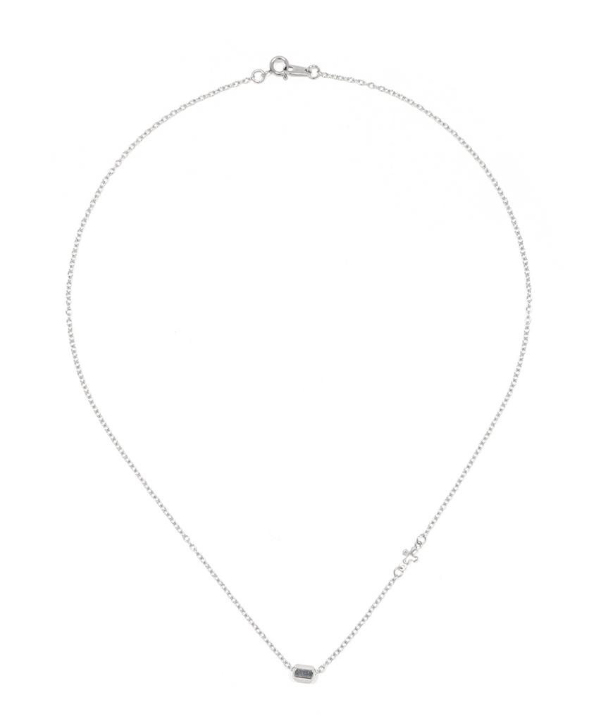 Jbans Classic A Minimal Hexa Pendant 04 Ring Chain Necklace (C2601-An1035_Sv)