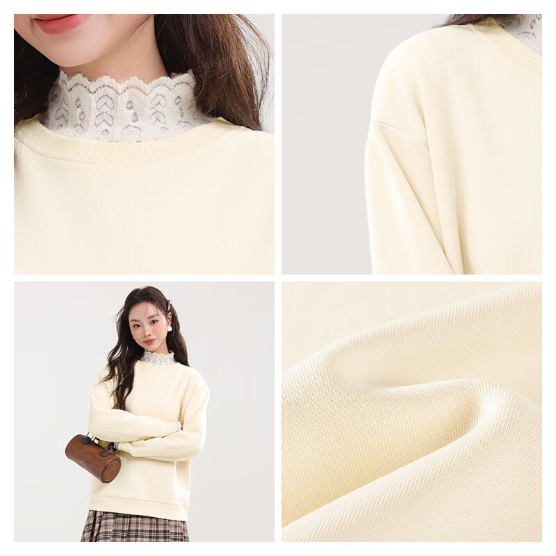 MJ STYLE Women's Printed Round Neck Sweatshirt