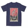 Men Women's Spooky Skeleton Death Tarot T-Shirt Merchandise Cool Cotton Creepy Goth Skull Card T Shirt Top Tee Clothes Printed