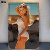 JIT Metal Wall Art Sunshine Beach Beauty - Outdoor Indoor Decor for Bedroom Bar Garage Garden