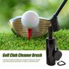 Brosse de nettoyage pour clubs de golf avec clip rétractable, brosse à eau anti-fuite, accessoires de nettoyage pour clubs de golf pour hommes golfeurs