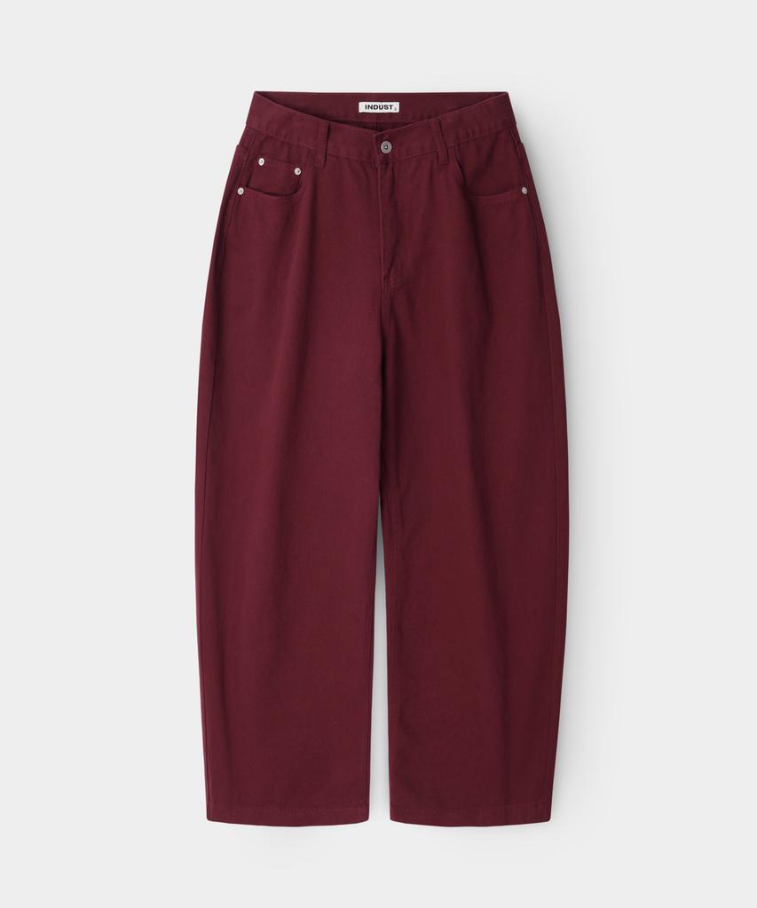 INDUST Barrel Fit Curved Wide Pants_Navy