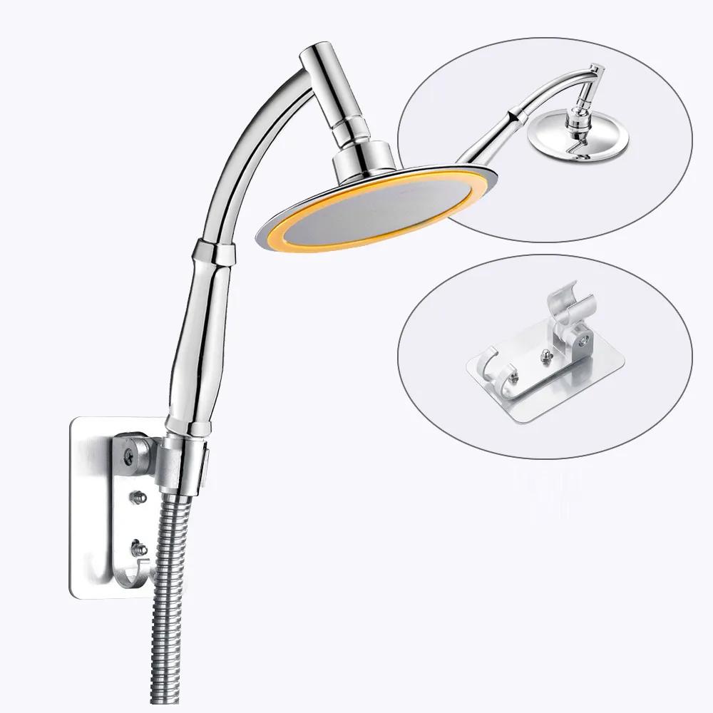 6 Inch High Pressure 360 Adjustable Large Round Big Rainfall Sprayer Bathroom Hand Held Shower Head Accessories Faucet Spa