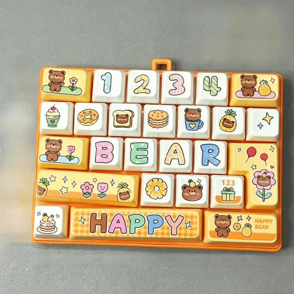 26 Key Mechanical Keyboard Keychain Creative Design Mechanical Keyboard Toy Gift Accessories