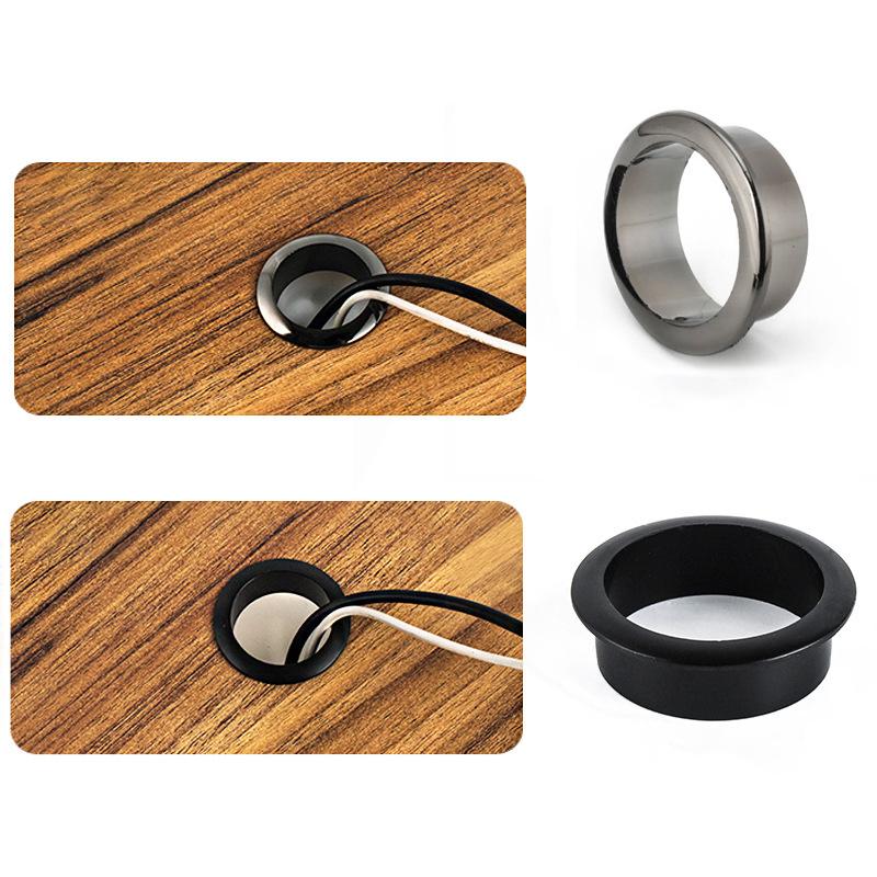 NEW 18-80MM Computer Desk Cable Grommets Wire Hole Cover Cabinet Vent Decorative Ring Cable Furniture Hardware Desk Accessories
