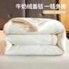 Solid Color Milk Fleece Winter Thickened Blanket Office Nap Shawl Blanket Coral Fleece Air Conditioner Sofa Blanket