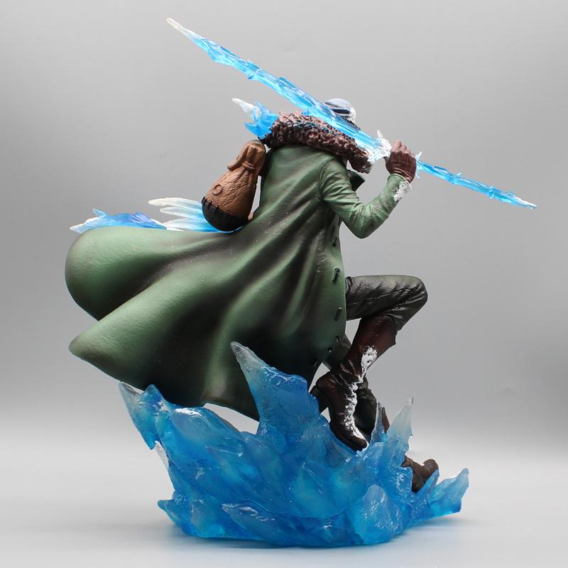 One Piece Aokiji Kuzan Anime Figures 2 Heads 30cm Gk Figurine Pvc Led Luminous Model Statue Collection Decora Toy Christmas Gift