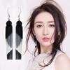 Ethnic Style Pure Handmade Temperament Earrings Bohemian Retro Multi-Layer Gradual Change Fringed Earrings Women