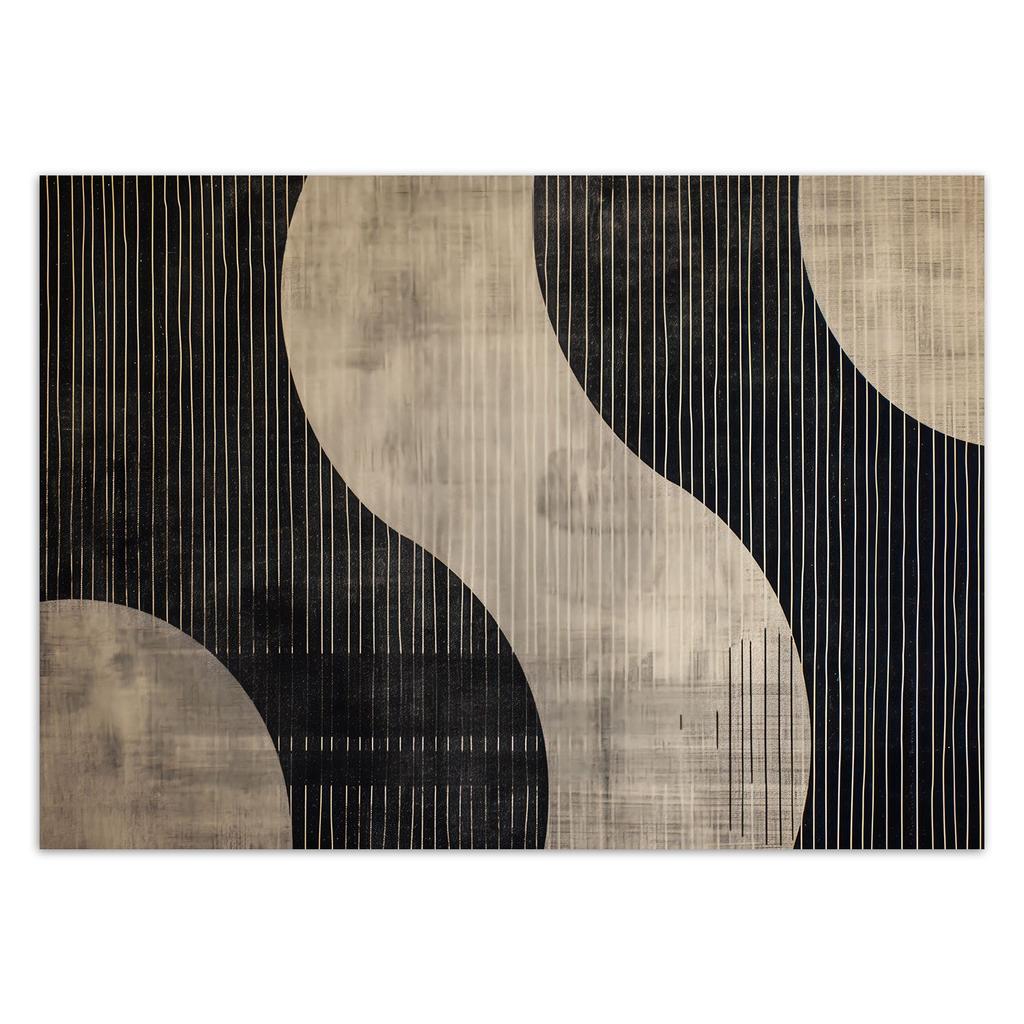 Wallpaper Retro Abstract Shapes