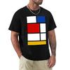 De Stijl 1 Mondrian Inspiriertes T-Shirt Urlaubs-Party-T-Shirt Für Unisex