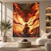 Arazzo Decorativo, Arte da Parete Stampato Naruto Uzumaki, Leggero da Appendere a Parete per Sfondo della Camera da Letto