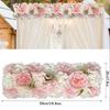 Artificial Rose Flower Panel Shower Decoration Arc Wedding Wall Background Decor Table Arrangement Flower Row Party Supplies