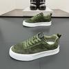 Zapatos de hombre otoño 2025 nuevos transpirables tendencia versátiles casuales chanclas de pelo deportivas cómodas zapatillas de lona algodón