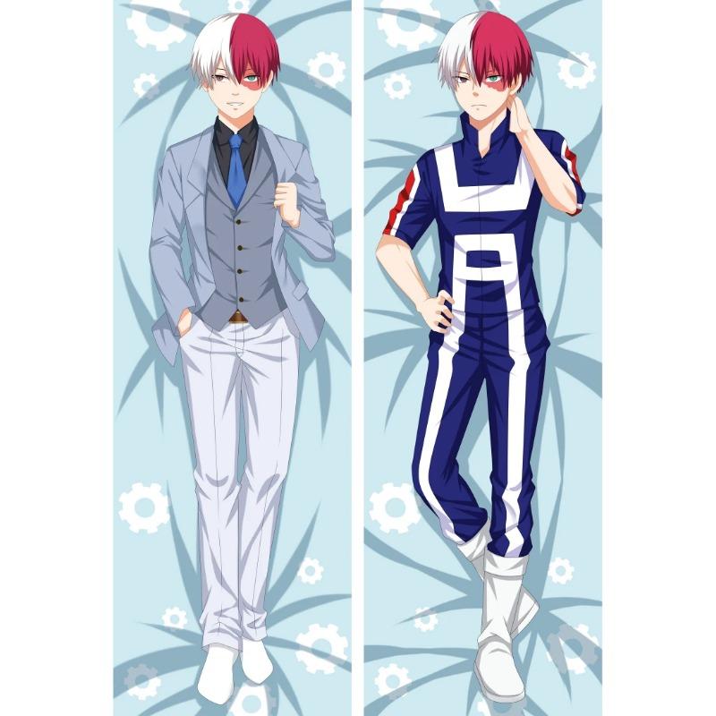 Japanese Anime My Hero Academia Hugging Body Pillow Case Cover Todoroki Shoto Cosplay Midoriya Izuku Bakugou Katsuki Dakimakura