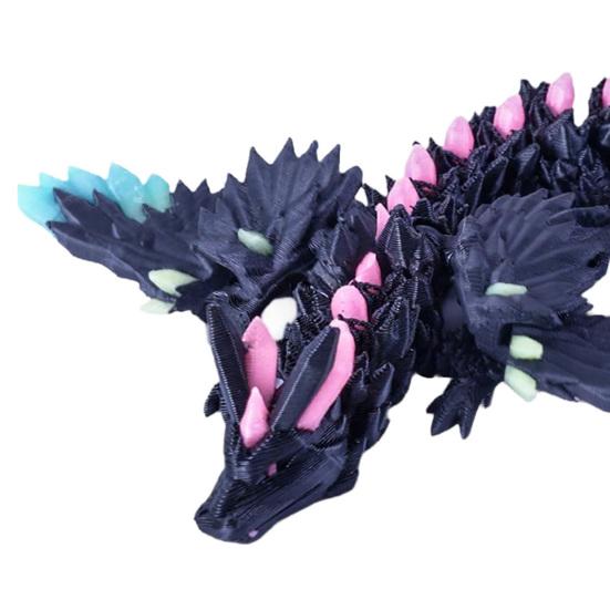 3D Printed Dragon Egg with Dragon Inside Fantasy Tabletop Decoration Articulated Animal Fidget Toy Collectible Christmas Stocking Stuffers for Kids