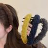 Herbst Winter Plüsch Weiches Stirnband Frau Retro Temperament Haarreif Krawatte Dame Party Haarband Mode Haar Accessoires Schmuck