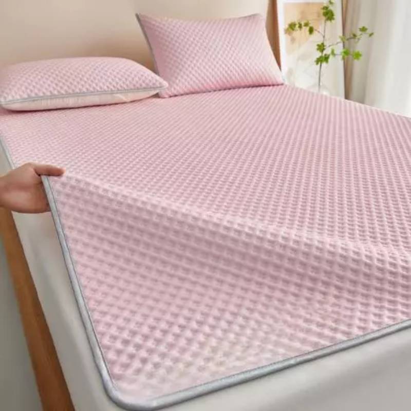 Breathable Ice Silk Cooling Mat For Bed With Doublesided Design For Dorm Room Use