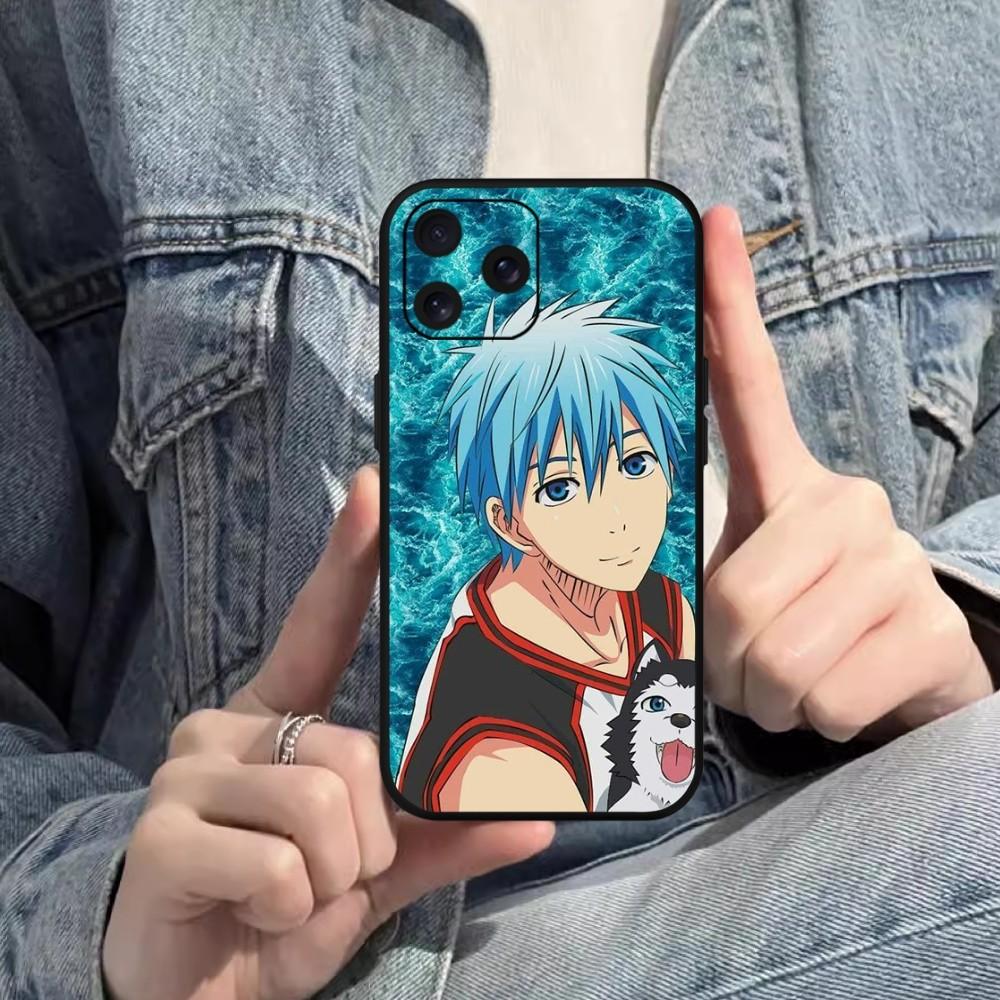 Bilibili Anime Kuroko Basketball Telefon Fall Für iPhone Mini 11 12 13 14 15 Pro XS Max X Plus SE XR schwarz Soft Shell