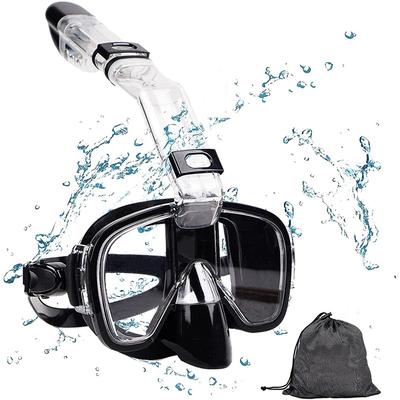 180 Degree Wide View Anti Fog Diving Mask Foldable Snorkel Scuba Gear For Adults Swimming Snorkeling Mask Adjustable Fit Comfortable Design