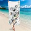 Adorable Koala Cartoon Eucalyptus Quick Dry Towel, Lightweight for Surfing Swimming Yoga Summer