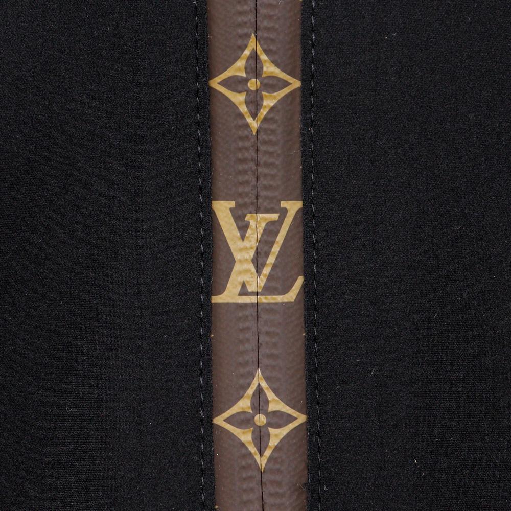 Louis Vuitton Peplum Tank Top 1A7VTN Monogram Black Nylon/Polyurethane Women Used