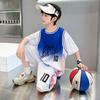 Boys' 2026 Summer Quick-Dry Basketball Uniform Set - Trendy, Lightweight, Casual Sportswear